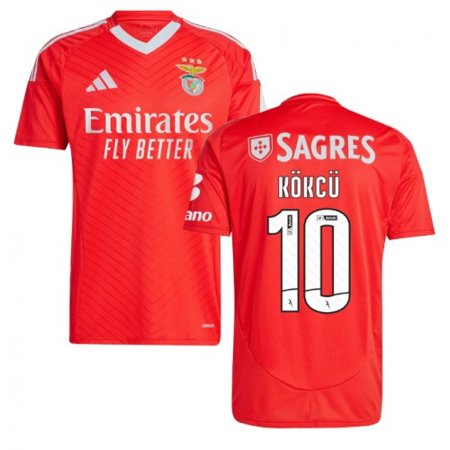 Dres Benfica Orkun Kokcu #10 Domaci 2024-25 Kratak Rukav